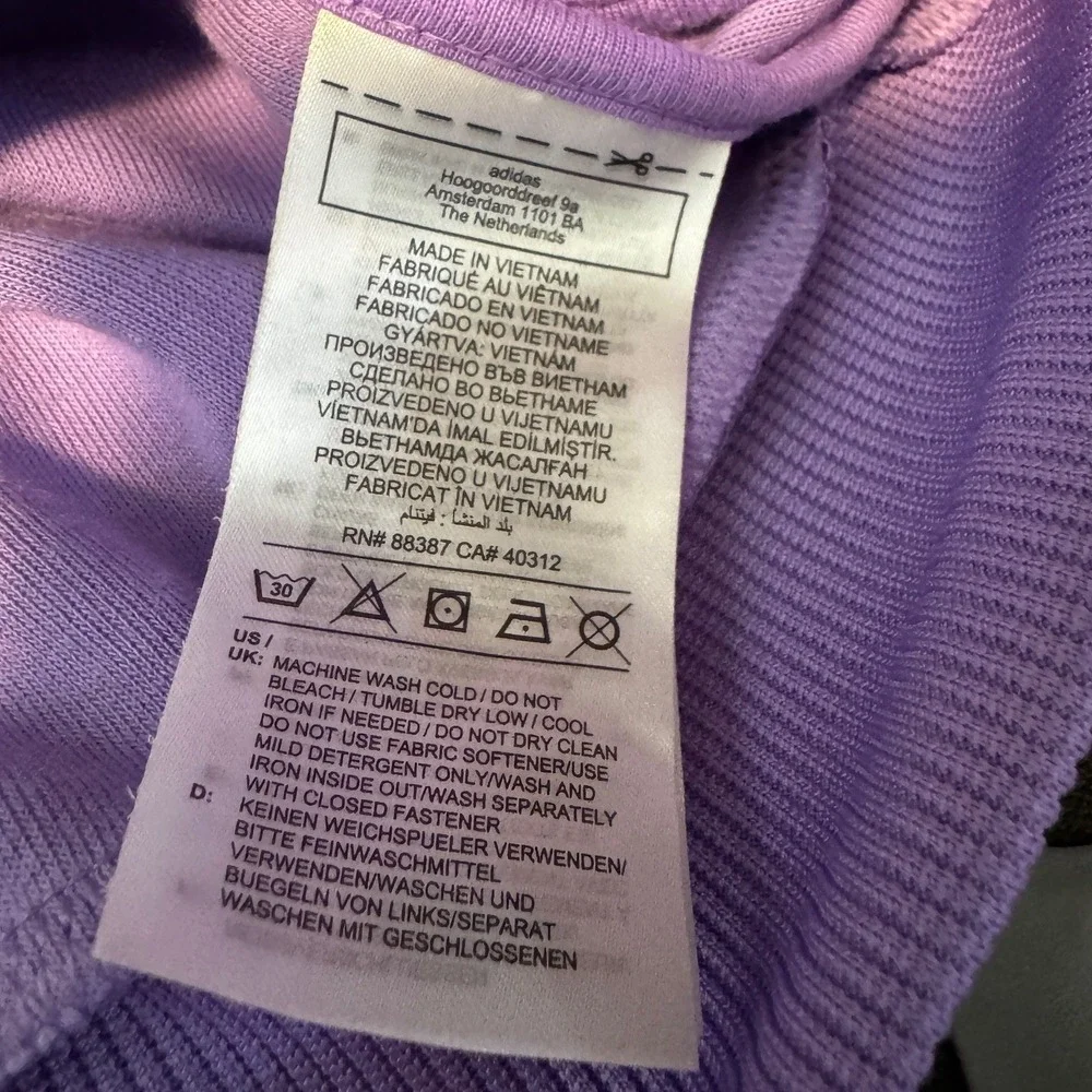 Adidas Tiro Suit Up Track Suit Women's Large Violet Fusion Activewear Athleisure - Picture 12 of 14
